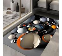 Tapis de bain lavable en diatomite pour sol de salle de bain absorbe l'eau rapidement et sèche en peu de temps avec dos stable (60 x 90 cm, 16)