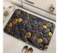 Tapis de bain lavable en diatomite pour sol de salle de bain absorbe l'eau rapidement et sèche en peu de temps avec dos stable (60 x 90 cm 10)