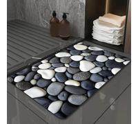 Tapis de bain lavable en diatomite pour sol de salle de bain absorbe l'eau rapidement et sèche en peu de temps avec dos stable (50 x 80 cm 4)