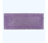 Tapis de bain long en coton 40 x 100 cm - Lilas