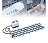 Tapis De Bain Massant AntidéRapant, Coussin Gonflable Et TéLéCommande, RéGlage à 6 Vitesses, Appareil De Bain Moussant pour Le Corps, pour DéTendre Les Muscles Tendus
