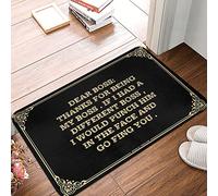 Tapis De Bain Merci D'Être Mon Patron. Si J'avais Un Autre Patron, Je Lui Casserais La Gueule Et Je Lui Dirais D'Aller Se Faire Foutre. Tapis De Douche Tapis De Bain Doux Paillasson 40X60Cm