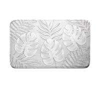 Tapis de Bain Microfibre ""Amber"" 45x75cm Gris