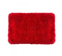 Spirella - Tapis de Salle de Bain Microfibre Highland, Dos Antidérapant, Séchage Rapide, Poils Longs 40mm, Lavable en Machine + Sèche-Linge - 55 x 65 cm - Blanc