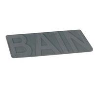 tapis de bain microfibre relief bain 45*75cm vitamine anthracite Douceur d'Intérieur Gris