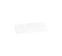 tapis de bain microfibre relief "bain" 45*75cm vitamine blanc Douceur d'Intérieur Blanc G