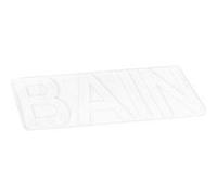 tapis de bain microfibre relief bain 45*75cm vitamine blanc Douceur d'Intérieur Blanc