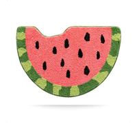 Tapis de Bain Mignon à Motifs de Fruits, antidérapant, Absorbant et Doux, | Le tapis de sol Cartoon Bite Watermelon est ultra-absorbant, doux, antidérapant, lavable et séchable en machine, et peut être