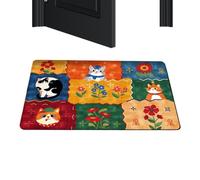 Tapis de bain mignon Paillasson entrée antidérapant et absorbant 60x40 cm | Tapis de sol pour salle de bain Pour bureau à domicile dortoir appartement salon chambre étude cuisine entrée