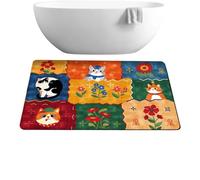Tapis De Bain Mignon Tapis D'Entrée Antidérapant Dessin Animé 61 x 41 cm | Paillasson Maison Pour bureau à domicile dortoir appartement salon chambre étude cuisine entrée