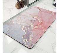 Tapis de bain moderne à séchage rapide Absorbant Antidérapant Tapis de salle de bain Rose, Taille 45x70 cm