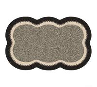 Tapis de bain moderne en diatomite pour salle de bain avec capacité d'absorption équilibrée et base de traction en caoutchouc pleine largeur (vert)