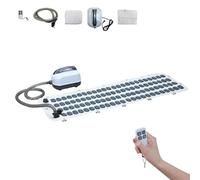 Tapis de bain moussant avec massage par jets d'air, 6 niveaux d'intensité et télécommande | Oreiller gonflable pour la relaxation musculaire | Tapis de bain spa à domicile pour les muscles t