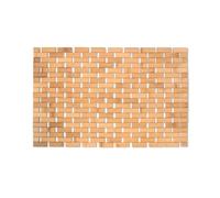 Tapis de bain MSV Bamboo 40 x 60 cm brun bois