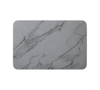 Tapis de bain multi-usage en pierre de diatomite à séchage rapide antidérapant pour cuisines et couloirs 60 x 40 cm (gris)
