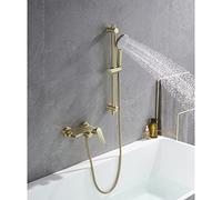 Tapis de bain mural avec douche levier simple levier bifonctionnel 3 modes Boîte de salle de bain Tapisseur avec douche à main douche de salle de bain douche mélangeur de fût LWX