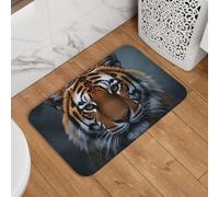 Tapis De Bain Nouilles du Tigre Puissant 40X60Cm Tapis D'Entrée Absorbant Antidérapant Paillasson pour Terrasse Intérieur Porte D'Entrée