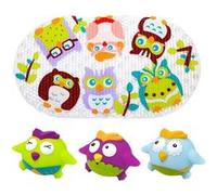 Tapis de bain oiseaux et 3 aspergeurs - dès la naissance multicolore G