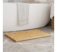 Tapis de Bain Paillasson à l'Entrée Cuisine Salon Intérieur 2 pcs Bambou vidaXL