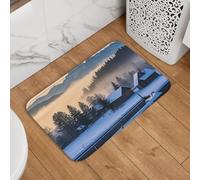 Tapis De Bain Pays d'hiver 40X60Cm Tapis Anti-Poussière Durable Paillasson pour Porte D'Entrée Intérieur Terrasse