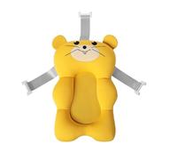 Tapis de bain pour bébé, lit de douche, tapis de bain antidérapant pour nourrissons, rend les bébés en sécurité et heureux de s'allonger et de prendre une douche (souris jaune)