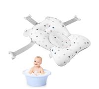 Tapis de bain pour bébé - Triple ceintures de sécurité, composant de support de bassin rembourré, unité de rembourrage de bassin ergonomique, matériel de flottabilité interne en tissu doux | Accessoir
