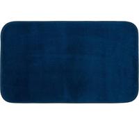 Gözze - Premium Tapis de Bain rond Antidérapant, RIO, 100% microfibres, Ø 110 cm - Bleu foncé