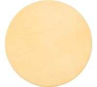 Gözze - Premium Tapis de Bain rond Antidérapant, RIO, 100% microfibres, Ø 110 cm - Jaune (Soleil)