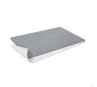 Tapis de bain Relaxdays en pierre de diatomée, 50 x 70 cm, absorbant, séchage rapide, antidérapant, gris