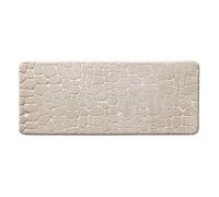 Douceur d'Intérieur Tapis de bain Ricochet – Microfibre relief, doux & absorbant 50x120 cm Taupe