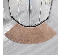 Tapis de bain semi-circulaire pour cabine de douche, tapis de bain antidérapant en forme d'éventail, tapis de douche incurvé pour hôtel