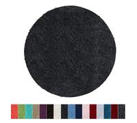 Tapis de bain - SKY - Soft - Noir - 95 cm de diamètre