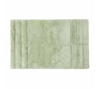 HOMESCAPES Tapis de Bain antidérapant 50 x 80cm, Tapis Salle de Bain en Pur Coton Ultra Doux, Couleur Vert Sauge