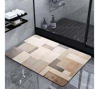 Tapis de Bain Super Absorbant Diatomite Tapis de Douche, Tapis Art Tapis Grande Taille Deco Salle de Bain Tapis Microfibre, Tapis en Pierre Salle de Bain DéCorer pour Portes, Salon, 140x200cm