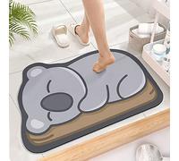 Tapis De Bain Super Absorbant,Tapis Antidérapants D'entrée De Salle De Bain De Dessin Animé Mignon,Tapis De Sol Absorbant De Salle De Bain Ménage Tapis De Toilette (60_x_40_cm, Koala)