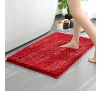 Tapis De Bain,Tapis Chenille À Cheveux Longs,Tapis De Sol De Baignoire De Salle De Bain,Entrée De Salon De Pièce,Coussinet De Pied Absorbant De Salle De Bain - Type Big Red-Tpr-400mmx600mm #A