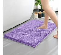 Tapis De Bain,Tapis Chenille À Cheveux Longs,Tapis De Sol De Baignoire De Salle De Bain,Entrée De Salon De Pièce,Coussinet De Pied Absorbant De Salle De Bain - Type Lavender-Tpr-400mmx600mm #B