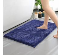 Tapis De Bain,Tapis Chenille À Cheveux Longs,Tapis De Sol De Baignoire De Salle De Bain,Entrée De Salon De Pièce,Coussinet De Pied Absorbant De Salle De Bain - Type Dark Blue-Tpr-400mmx600mm #A