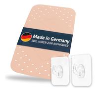 Tapis de Bain, Tapis de Baignoire Step ca. 38x72 cm, Rose, 100% TPE | INCL. 2 Crochets | sans PVC, phtalates, Plomb, Latex | testé TÜV | Made in Germany