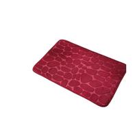 Tapis De Bain Tapis de Bain en Mousse à mémoire de Forme, Motif pavé en Relief, for Salle de Bain, lavabo, Baignoire, Tapis de Sol, paillasson for Salle de Bain(Burgundy,50x80CM)