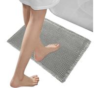 Tapis de bain - Tapis de bain - Tapis de bain gaufré doux - Super absorbant - Séchage rapide - Pour sol, baignoire, entrée, cuisine et maison de campagne - Accessoires de salle de bain