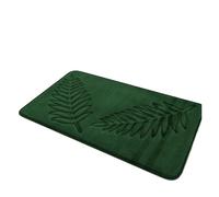 Tapis de Bain Tapis de Salle de Bain Absorbant antidérapant en Coton à mémoire de Forme for Salon, Chambre à Coucher, Cuisine, Maison(Green,50x80cm)