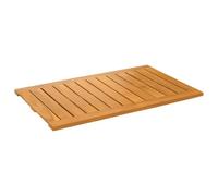 Tapis de Bain, Tapis Salle de Bain Caillebotis de Douche Baignoire Uni Marron 80x50 cm Bois
