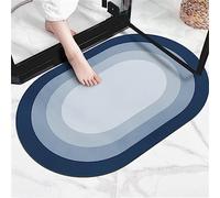 Tapis de Bain, Tapis Salle de Bain, Tapis de Douche Antiderapant, Tapis de Douche, Tapis Salle de Bain Absorbant, Tapis de Salle de Bain, Tapis de Sol Super Absorbant, Tapis Grande Circles, 80x120cm