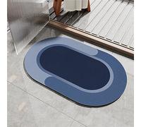 Tapis de Bain, Tapis Salle de Bain, Tapis de Douche Antiderapant, Tapis de Douche, Tapis Salle de Bain Absorbant, Tapis de Salle de Bain, Tapis de Sol Super Absorbant, Petit Tapis Blue, 60x100cm
