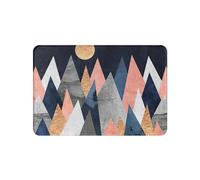 Tapis De Bain The Triangle Geometric The Marble Kitchen Entrance Door Mat Coral Velvet Carpet Doormat Colorful Indoor Floor Mats Anti-Slip Rug(400MMx600MM)
