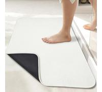 Tapis de bain ultra fin en caoutchouc antidérapant pour salle de bain, séchage rapide, lavable en machine, poils bas, absorbant, douche à l'extérieur, évier, accessoires de décoration d'intérieur