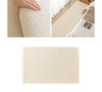 Tapis de bain ultra fin en caoutchouc pour salle de bain, séchage rapide, antidérapant, lavable en machine, passe sous la porte, super absorbant pour le sol, douche (beige, 40 x 60 cm)