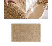 Tapis de bain ultra fin - Tapis de bain en caoutchouc pour salle de bain - Séchage rapide - Antidérapant - Lavable en machine - Passe sous la porte - Tapis super absorbant pour sol, douche (kaki, 50