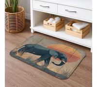 Tapis de bain vintage en mousse à mémoire de forme antidérapant pour salle de bain, toilettes, toilettes, décoration d'intérieur rustique et sauvage, 40,6 x 61 cm
